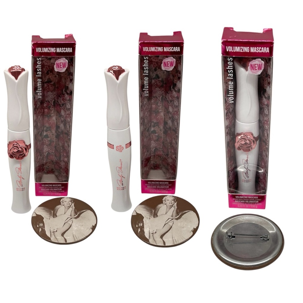 Hard Candy x Marilyn Monroe Volumizing Mascara Caviar infused & Collector Pin - Picture 3 of 11